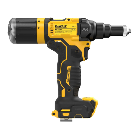 DeWalt XR DCF403 Traduction De La Notice D'instructions Originale