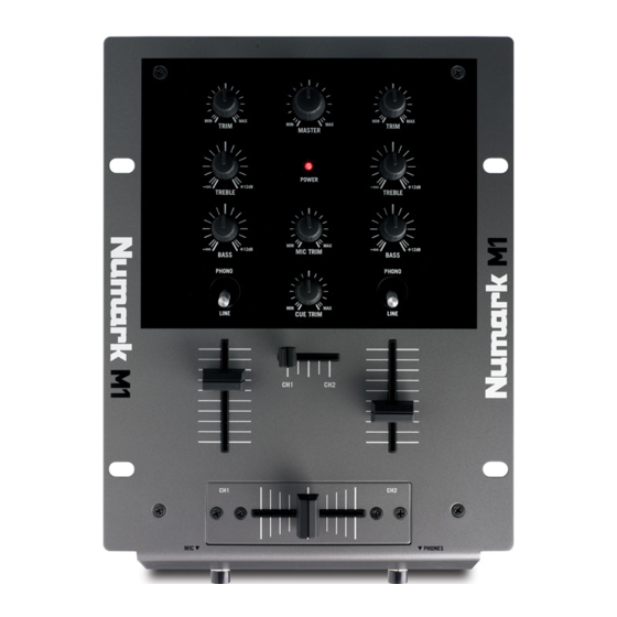 Numark M1 Guide D'utilisation Rapide