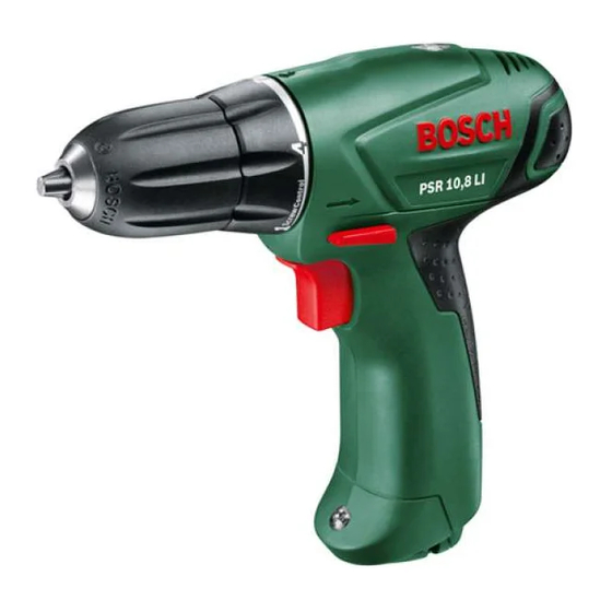 Bosch PSR 10,8 LI Notice Originale