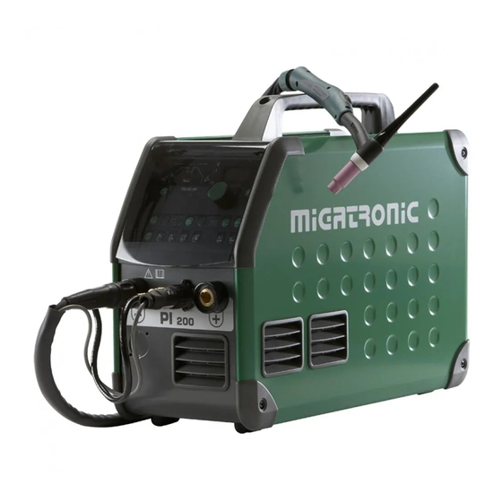 Migatronic PI 200 Guide Rapide