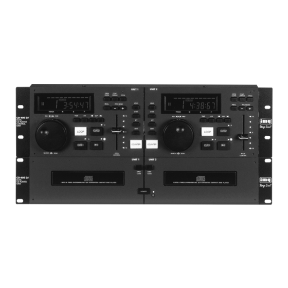 IMG STAGELINE CD-400DJ Mode D'emploi