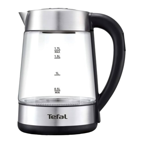 TEFAL Glass Tea Maker BJ750D10 Manuel D'utilisation