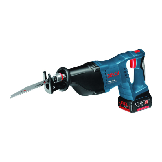 Bosch GSA 18 V-LI Professional Notice Originale