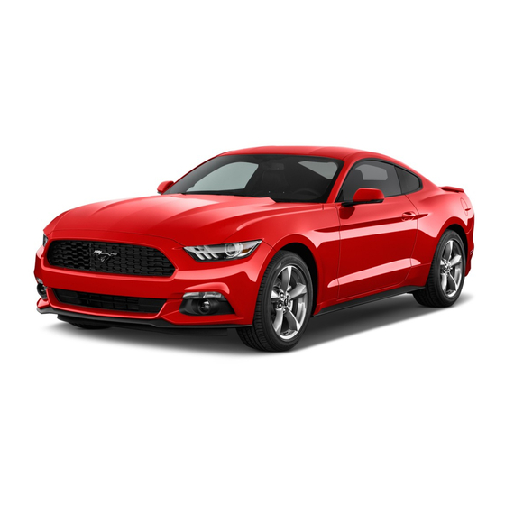 Ford MUSTANG 2015 Manuel Du Propriétaire