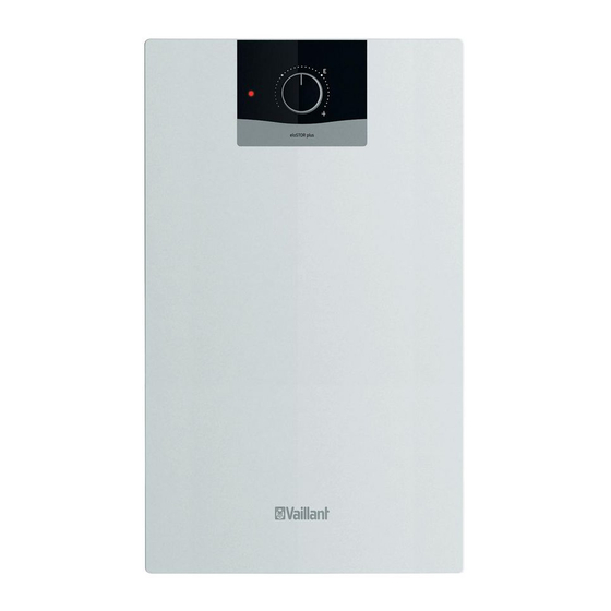 Vaillant eloSTOR plus VEH 10/7 U Notice D'emploi