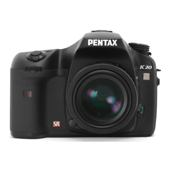 Pentax K20D Manuels