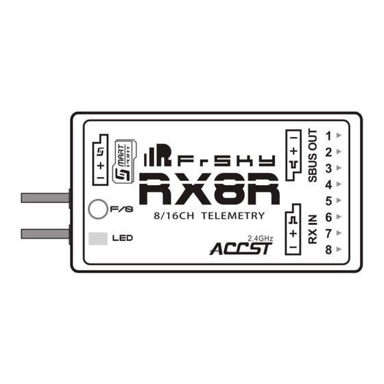 FrSky RX8R D8 Manuel D'utilisation