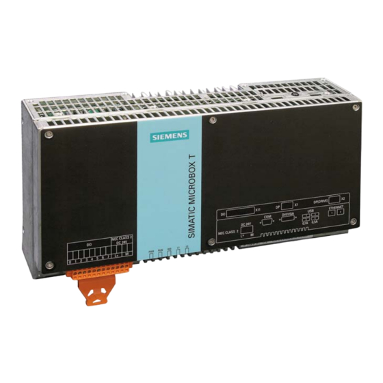 Siemens SIMATIC Microbox 420-T Manuel