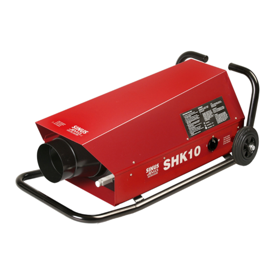 Sinus Jevi SHK 10 Mode D'emploi