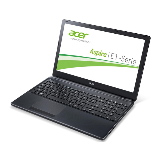 Acer Aspire E1-572 Manuel D'utilisation