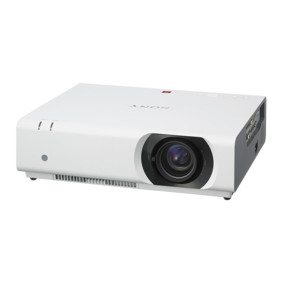 Sony VPL-CH375 Guide De Référence Rapide
