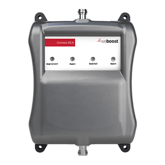 weBoost Connect 4G-X Mode D'emploi