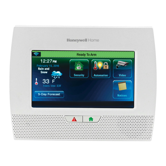 Honeywell LYNX Touch L7000 Guide De L'utilisateur