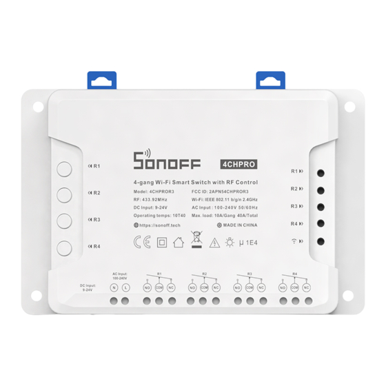 Sonoff 4CH Serie Instructions D'opération