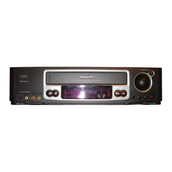 Philips T VR 678 Mode D'emploi