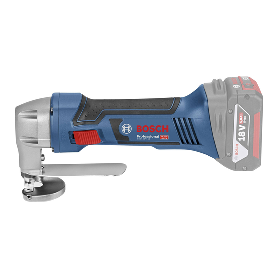 Bosch GSC 18V-16 Professional Notice Originale