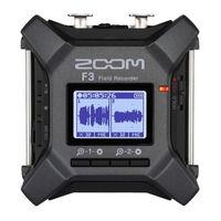 Zoom F3 Field Recorder Prise En Main