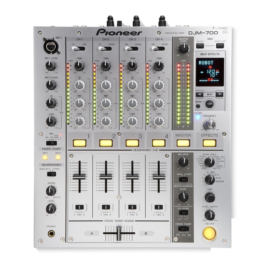 Pioneer DJM-700-S Mode D'emploi