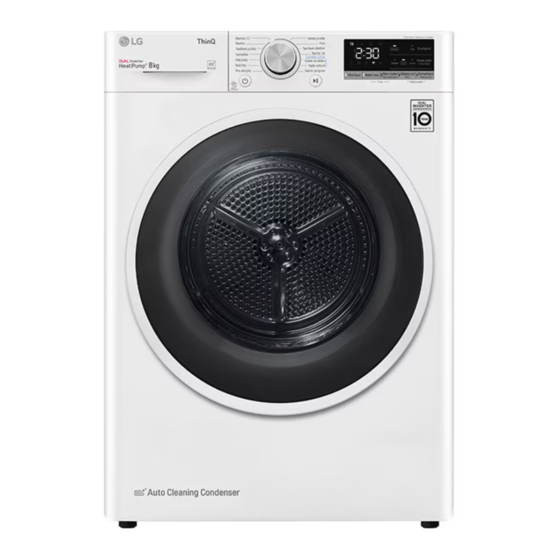 LG RC8 U2 V W Serie Instructions
