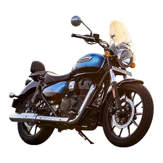 Royal Enfield Meteor 350 2023 Mode D'emploi