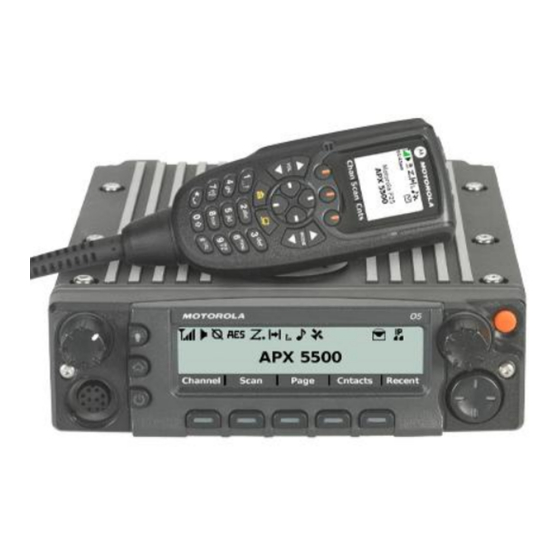 Motorola APX 2500 Guide D'utilisation