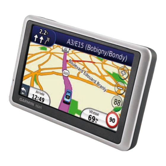 Garmin Nuvi 1340 Guide Rapide