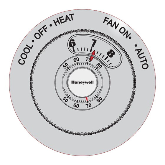 Honeywell CT87N Easy-To-See Mode D'emploi