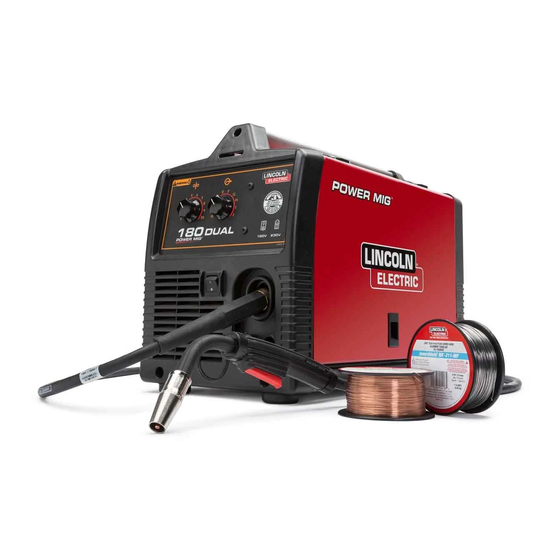 Lincoln Electric POWER MIG 180 DUAL Mode D'emploi