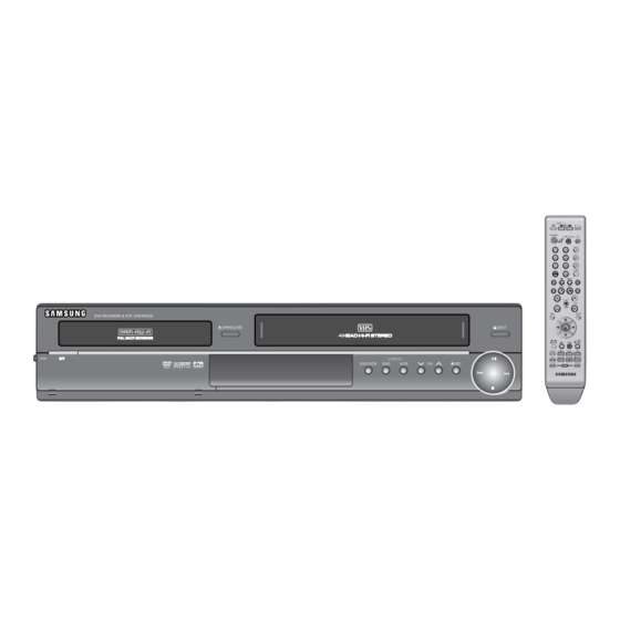 Samsung DVD-VR330 Manuel D'instructions