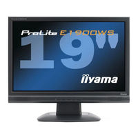 Iiyama ProLite E1900WS-2 Mode D'emploi