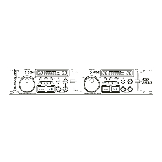 audiophony CD 2530 Guide D'utilisation