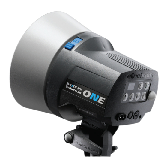 Elinchrom D-LiTE RX ONE Manuel D'utilisation