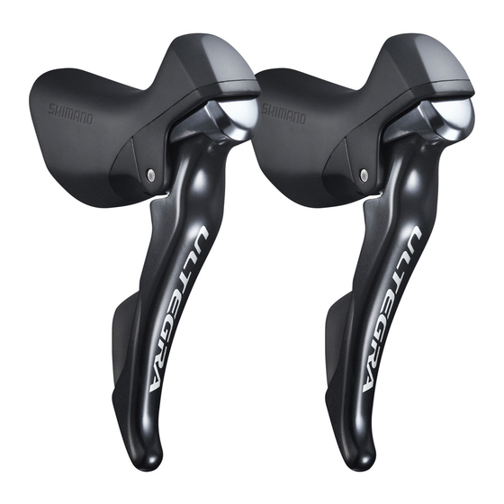 Shimano Ultegra ST-6800 Mode D'emploi