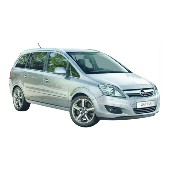 Opel Zafira 2014 Manuel D'utilisation