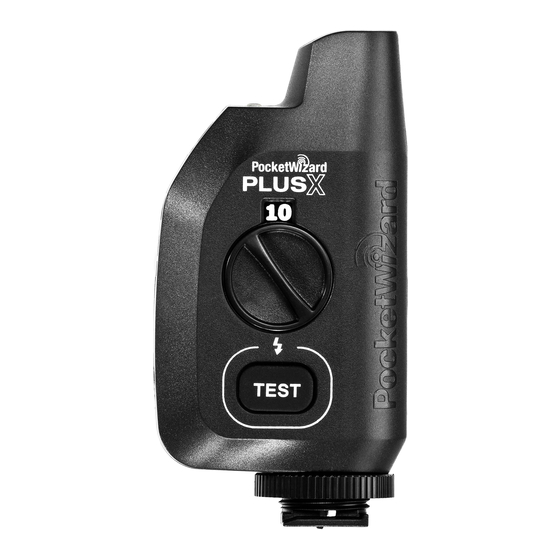 PocketWizard PLUS X Guide Rapide