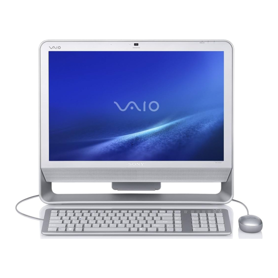 Sony Vaio VGC-JS Séries Manuels