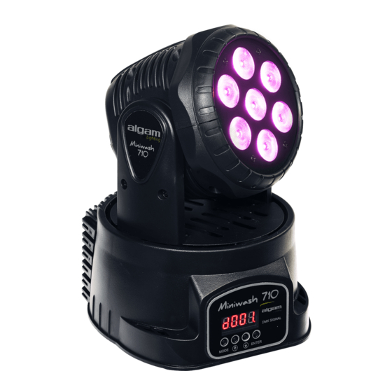 Algam Lighting MINIWASH 710 Manuel D'utilisation