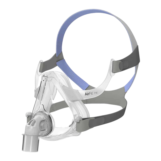 ResMed AirFit F10 Mode D'emploi