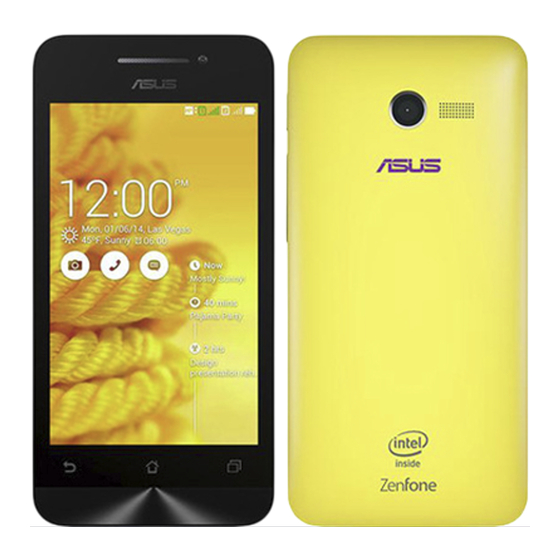 Asus ZenFone 4 Manuel Électronique