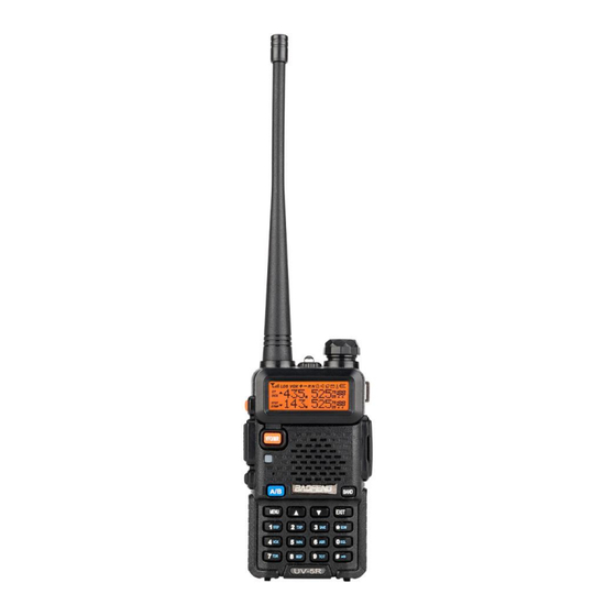 Baofeng UV-5R v1.3 Mode D'emploi