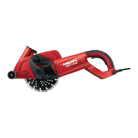 Hilti DCH 230 Mode D'emploi