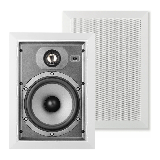 Focal Chorus IW 706 V Manuel D'utilisation