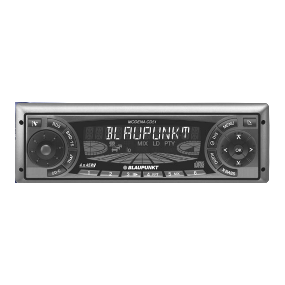 Blaupunkt Munchen CD51 Notice De Montage