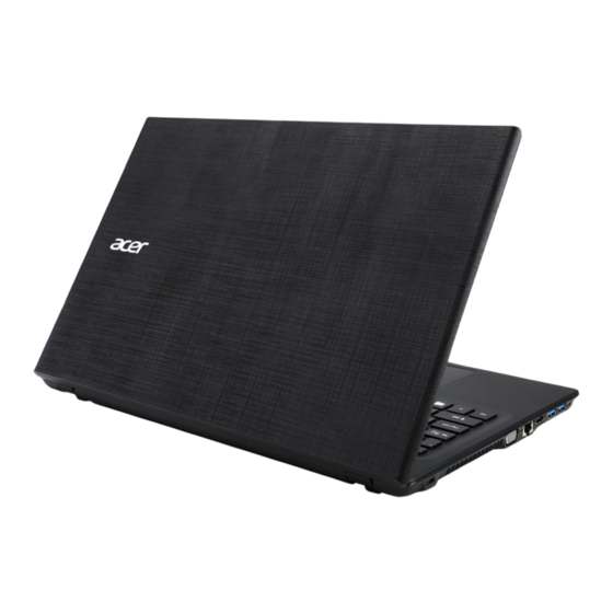 Acer Extensa 15 Serie Manuel D'utilisation