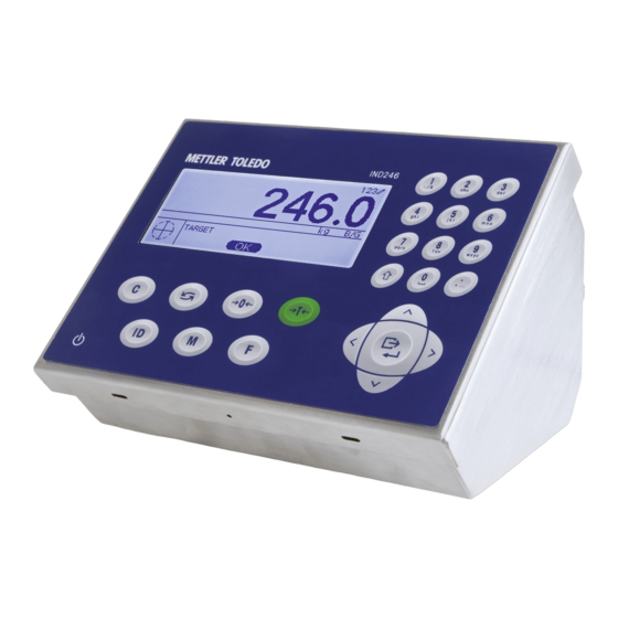 Mettler Toledo IND246 Guide D'installation