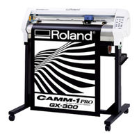 Roland CAMM-1 PRO GX-400 Mode D'emploi