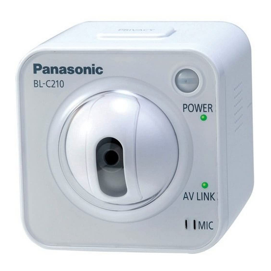 Panasonic BL-C210 Guide De Configuration