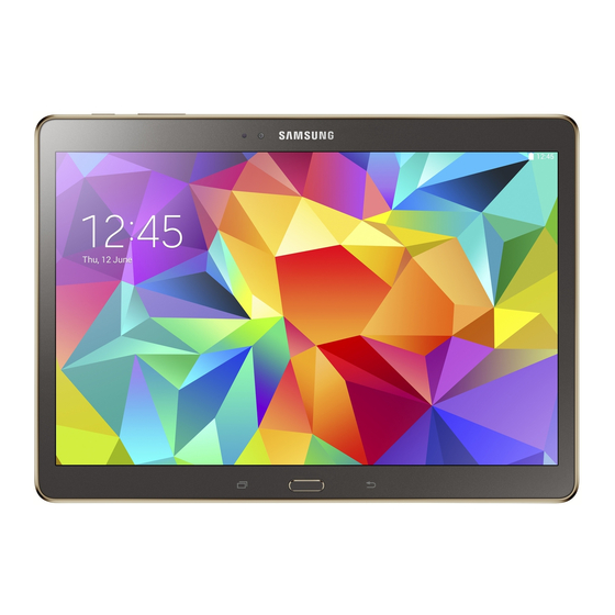 Samsung GALAXY Tab S 10.5 Mode D'emploi