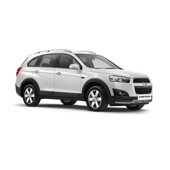 Chevrolet Captiva 2014 Manuel D'utilisation