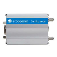 Ercogener GenPro 400e Notice D'installation